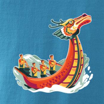 Dračí lodě při závodě