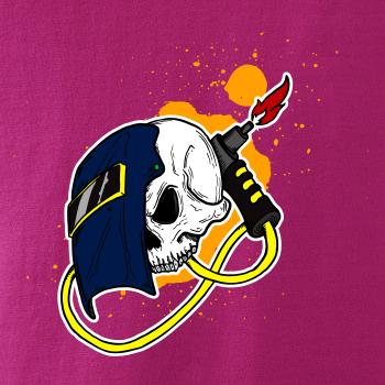 Svářeč - kreslená lebka