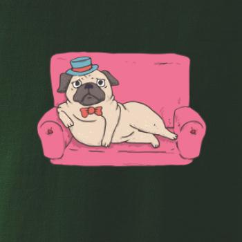 Mops na gauči