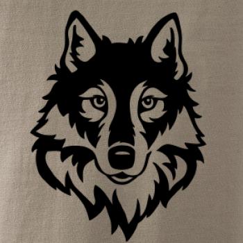 Hlava vlka černobílá (Hana-creative)