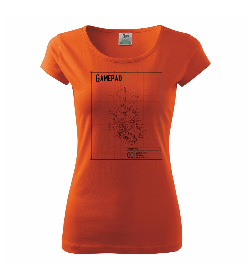 Nákres Gamepad rozebraný