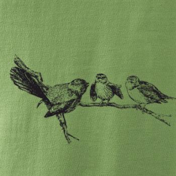 Ptáčci na větvi malovaní