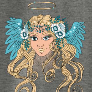 Anděl malovaný - žena (Pecka design)