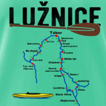 Mapa řeky Lužnice