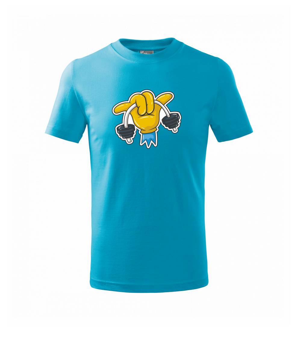 Comics ruka a činka