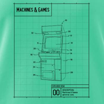 Nákres herní automat zepředu