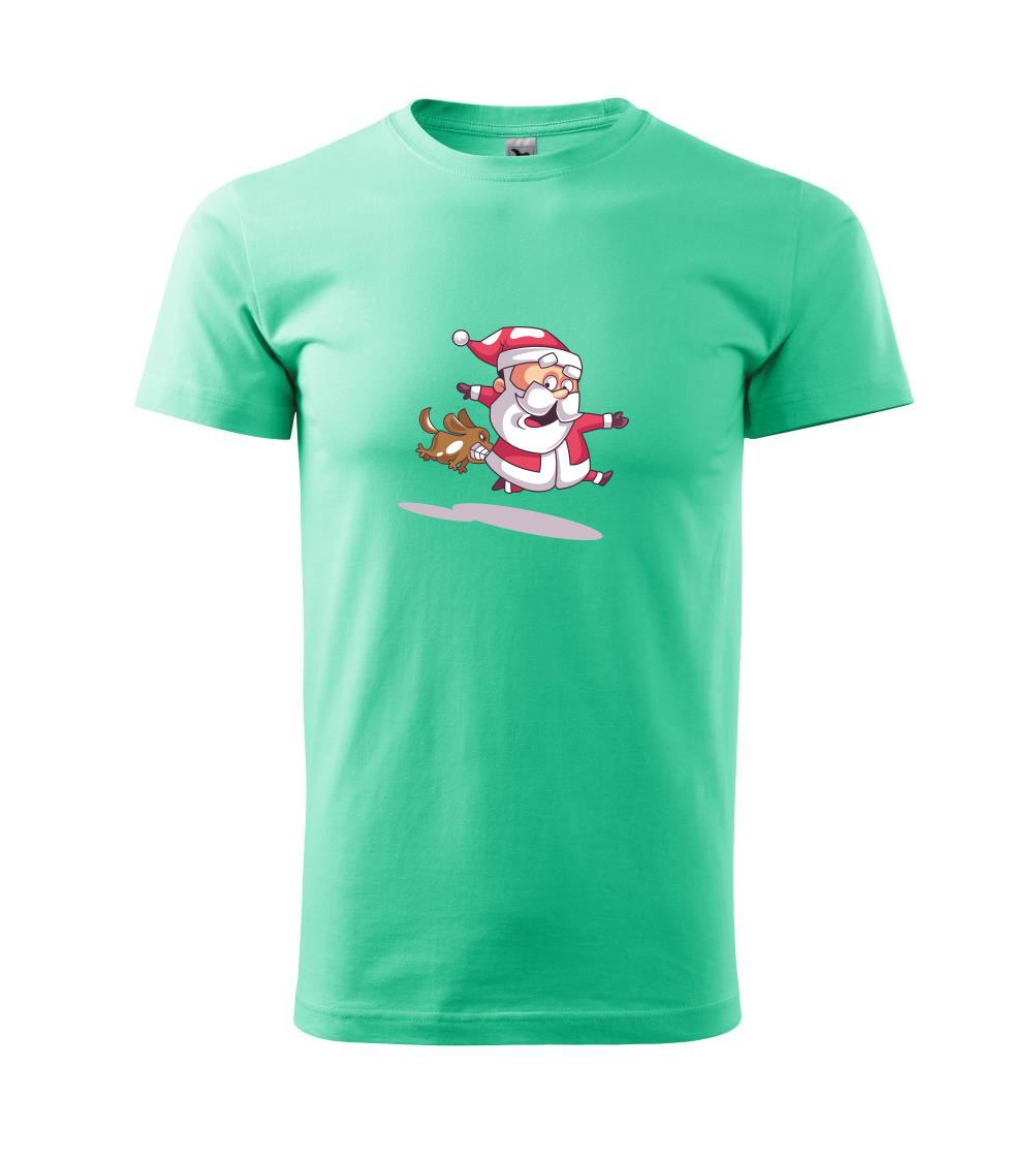 Santa se zakousnutým psem Santa se zakousnutým psem