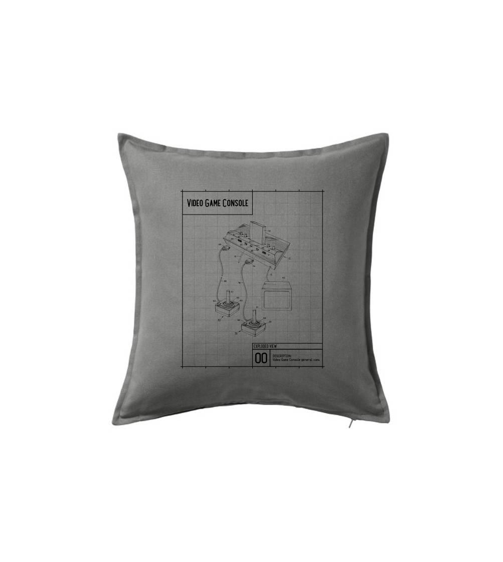 Nákres video game console s joystickem