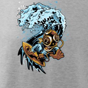 Surfující potápěč