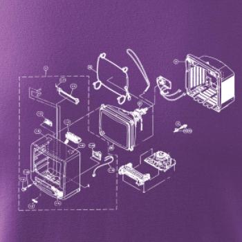 Nákres stará CRT televize