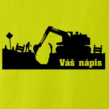 Zemní práce - silueta (váš text)