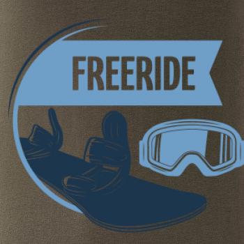 Freeride snowboard kruh