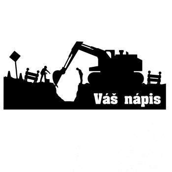 Zemní práce - silueta (váš text)