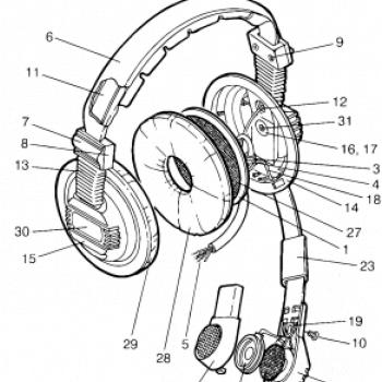 Nákres sluchátko pro pilota