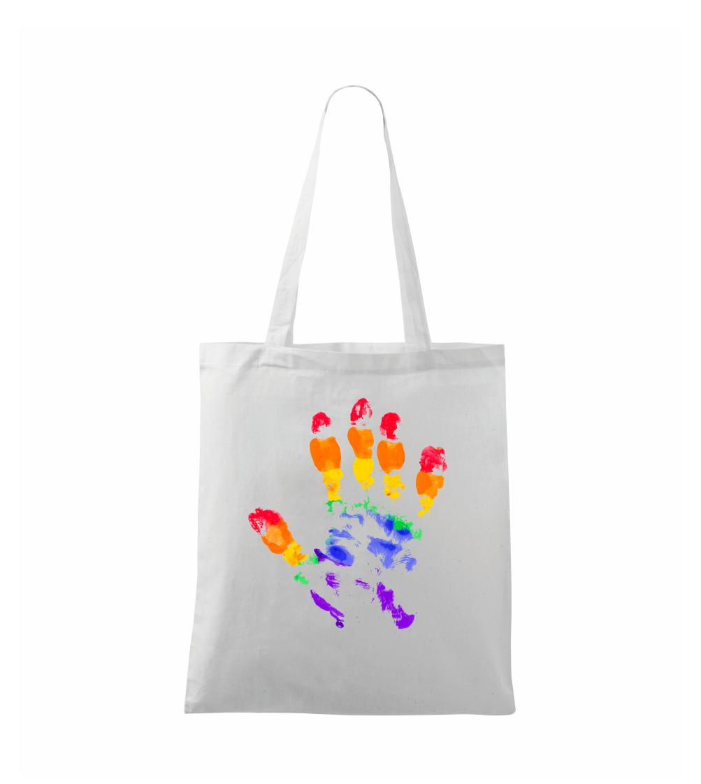 LGBT hand print LGBT hand print