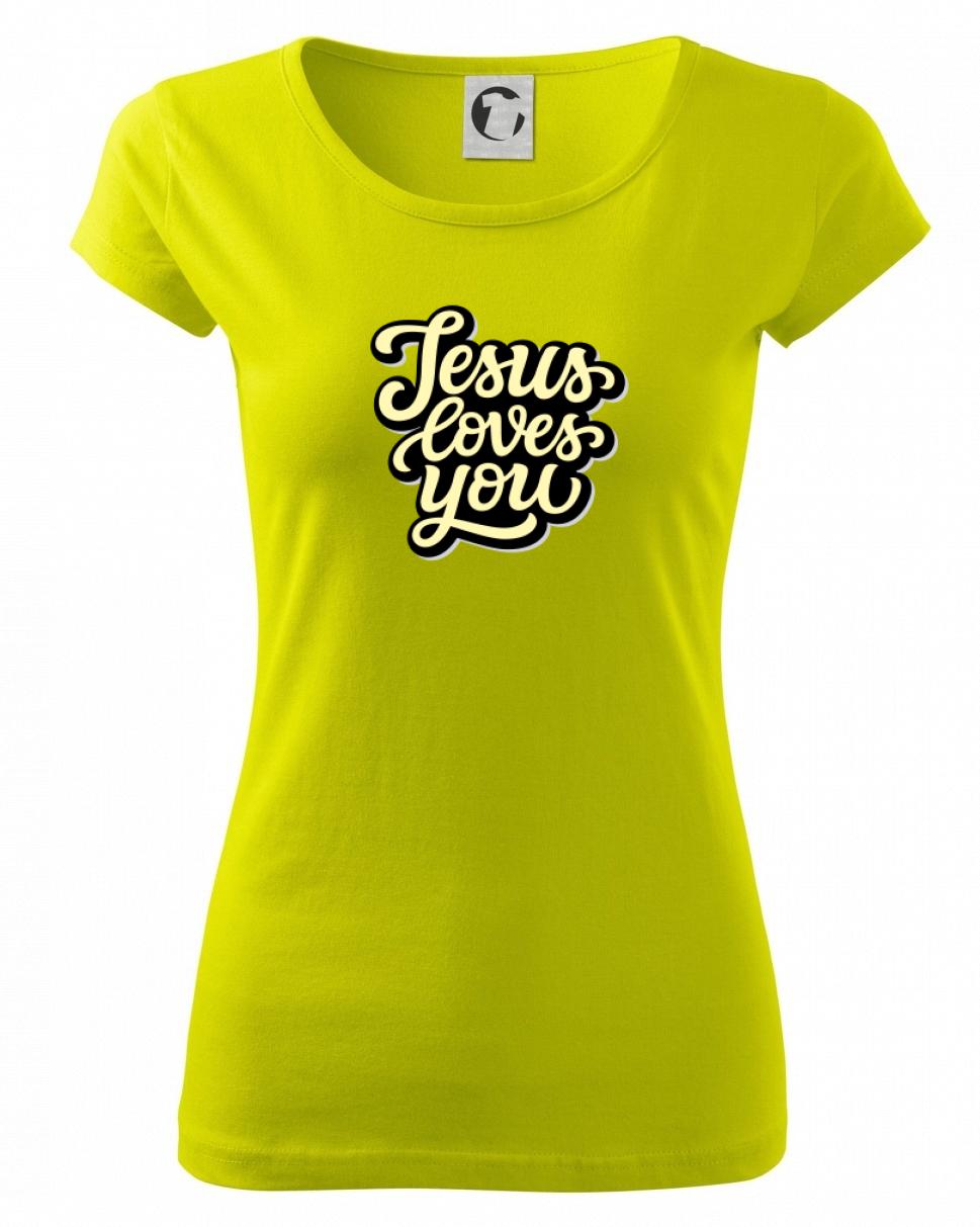 Jesus loves you - psací písmo