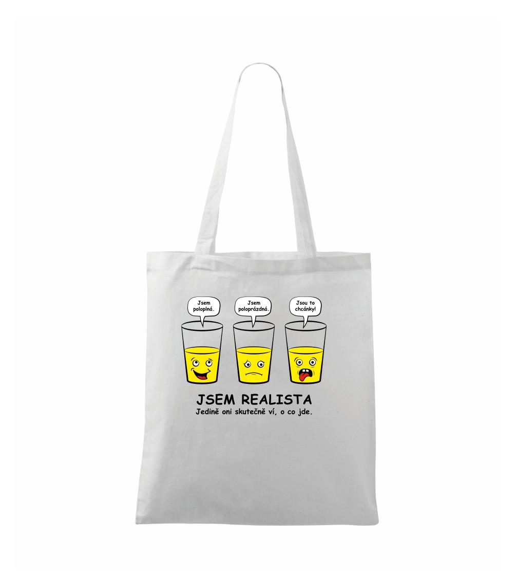 Jsem realista - skleničky (Hana-creative) - Taška malá