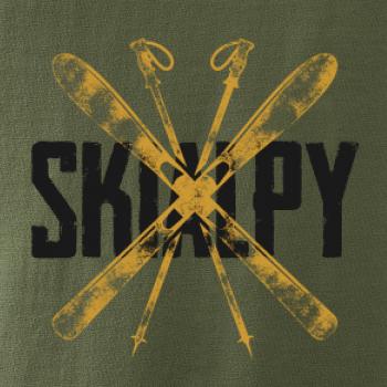 Skialpy nápis lyže