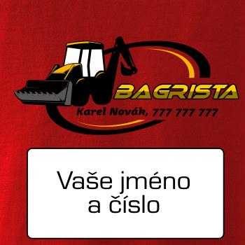 Bagrista v kruhu - vlastní nápis Bagrista v kruhu - vlastní nápis
