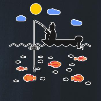 Rybář který má smůlu na loďce