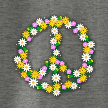 Peace symbol kopretiny Peace symbol kopretiny