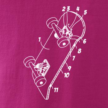 Skateboard nákres prkna