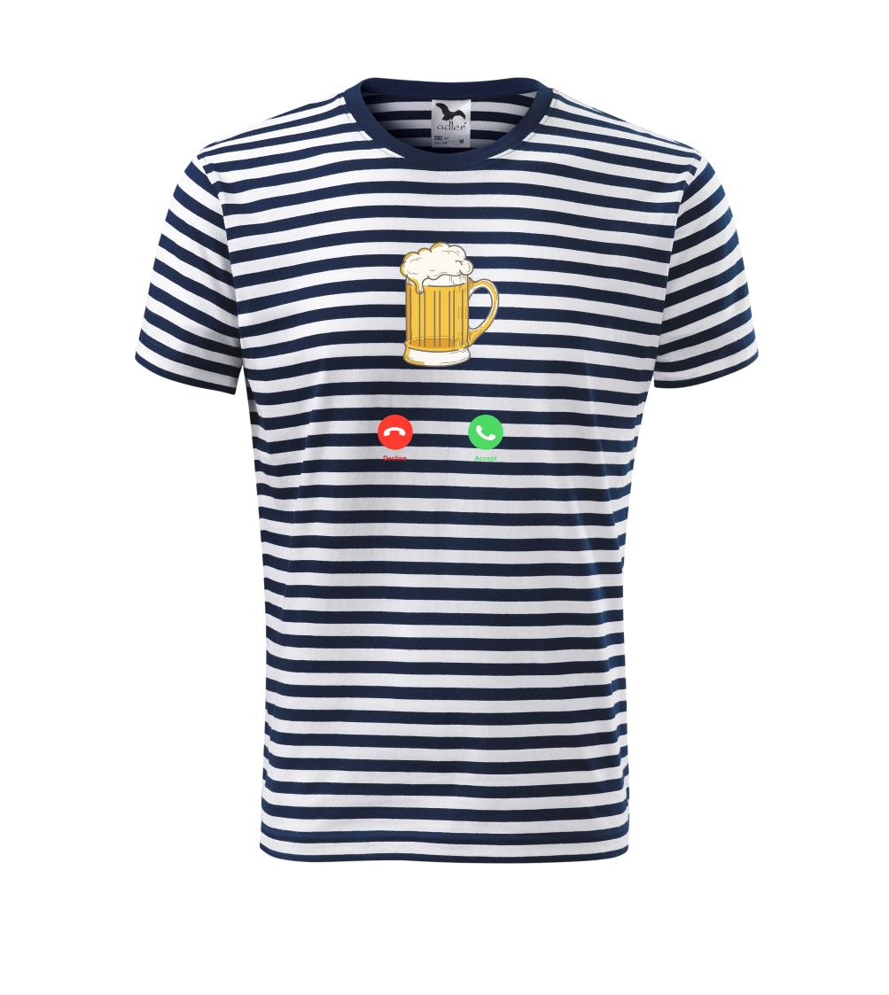 Volá pivo  (Pecka design) - Unisex triko na vodu