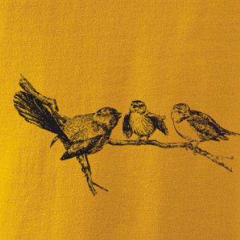 Ptáčci na větvi malovaní