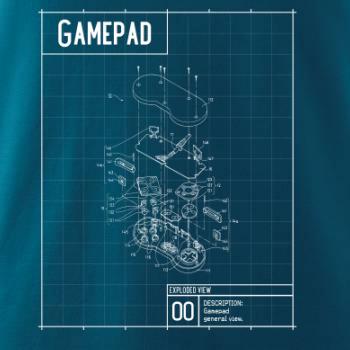 Nákres Gamepad rozebraný