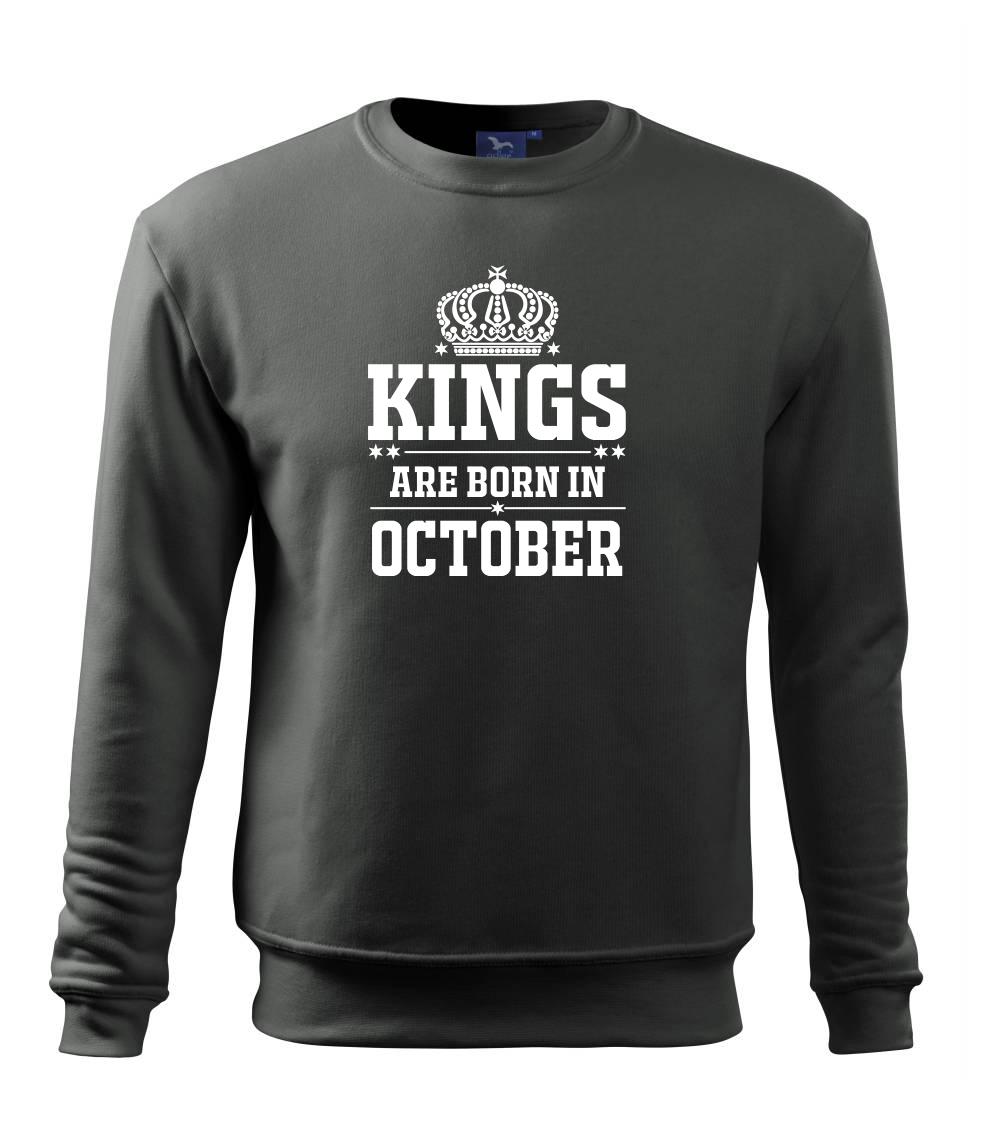 Kings are born in October - Mikina Essential dětská