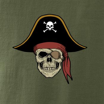 Pirátská lebka s kloboukem