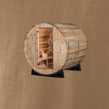 Venkovní sauna z boku