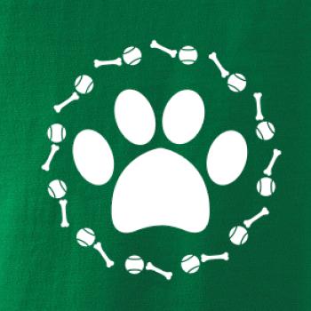 Tlapka míč kost pes