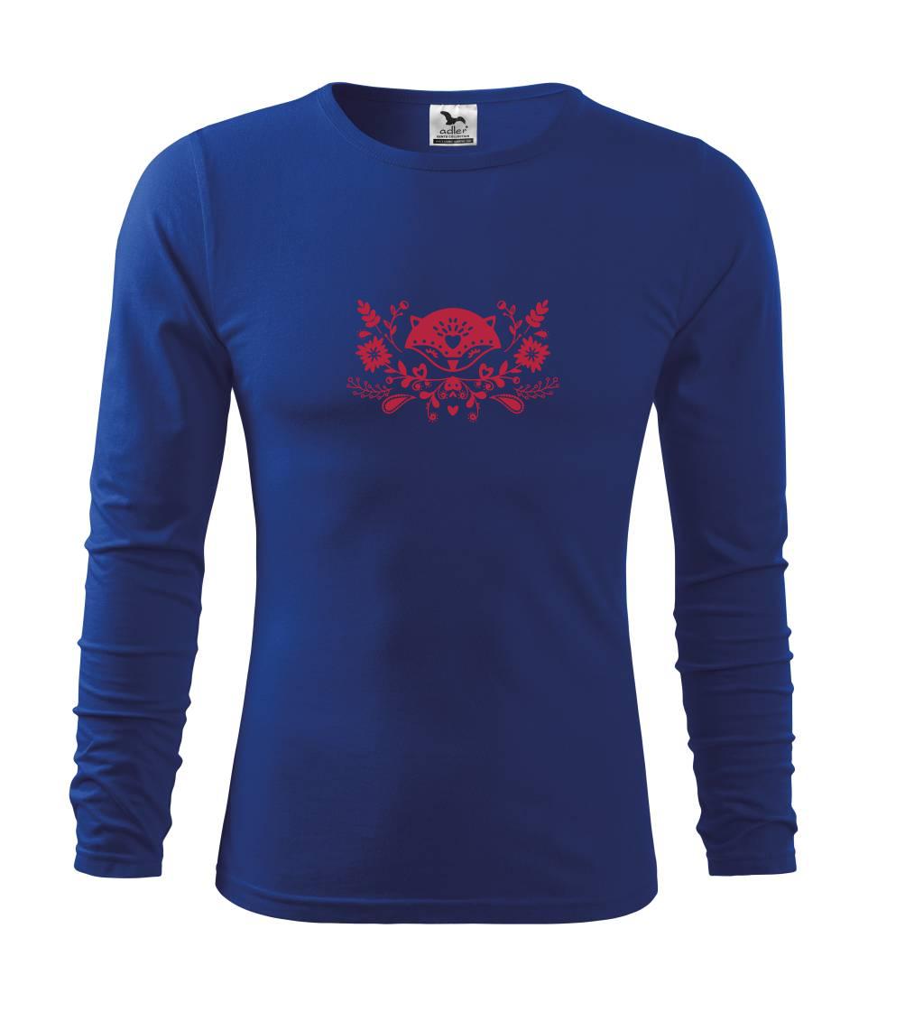 Folklor - hlava lišky - Triko dětské Long Sleeve