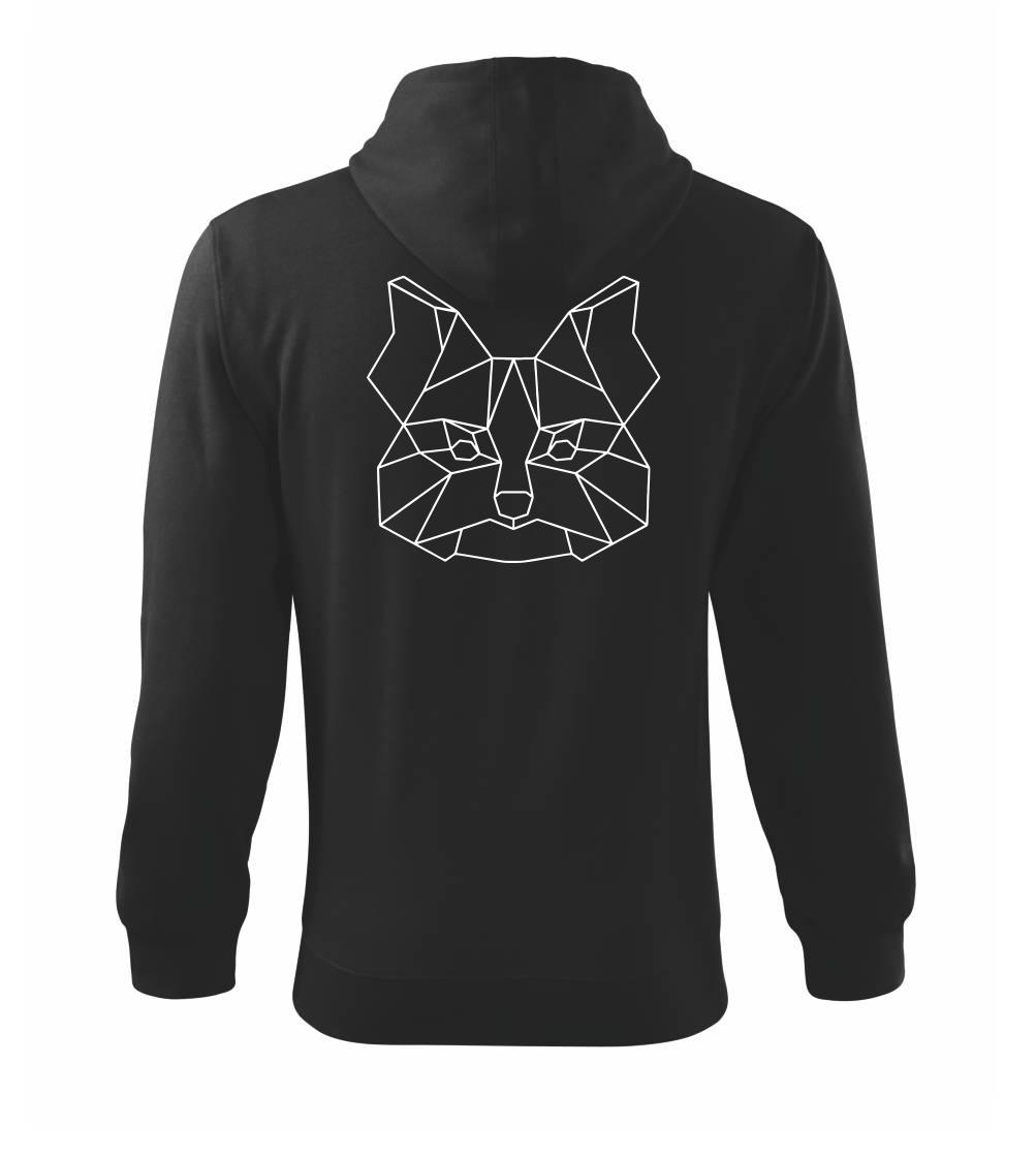 Jorkšírský teriér - Geometrie - Mikina s kapucí na zip trendy zipper