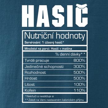 Nutriční hodnoty - hasič, hasička