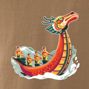 Dračí lodě při závodě