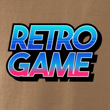 Retro game nápis barevný