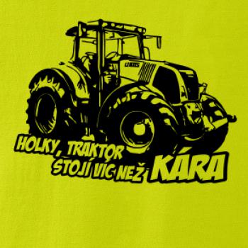 Holky, traktor stojí víc než kára