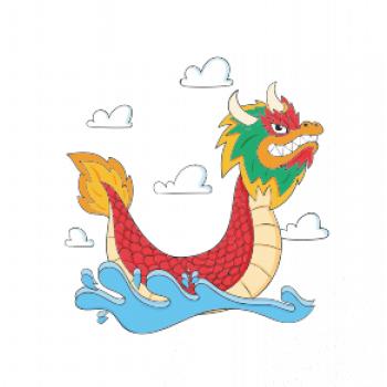 Dračí loď kreslená