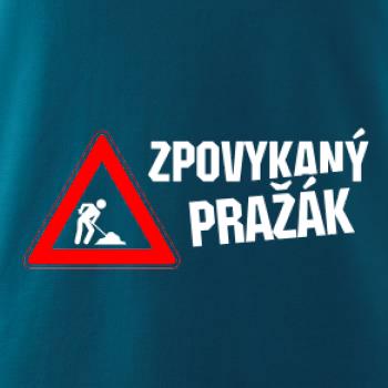 Zpovykaný Pražák - práce na silnici