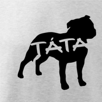 Stafordširský bullteriér táta obrys