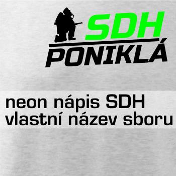 SDH hasič klečící - Váš název - FLUO