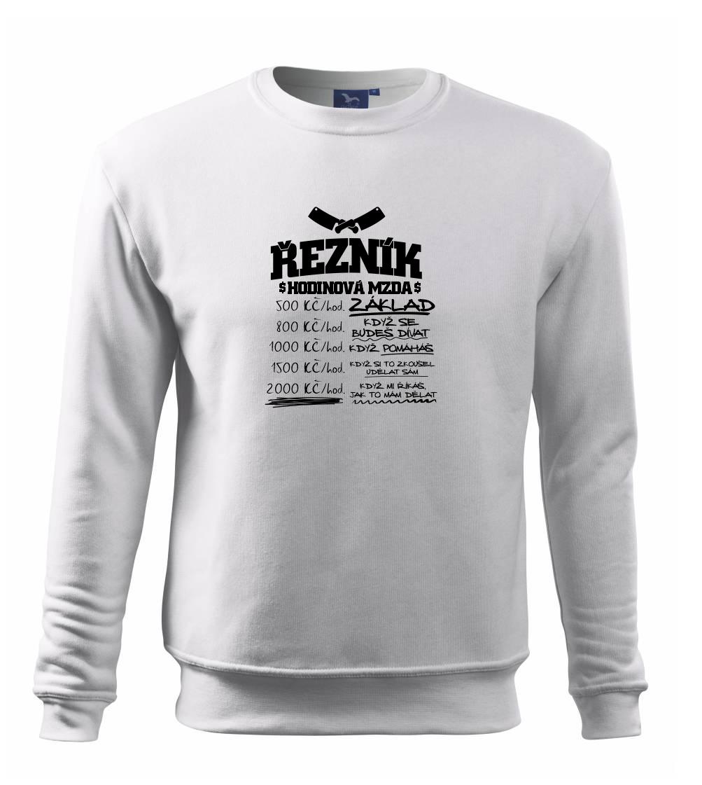 Hodinová mzda řezník Hodinová mzda řezník