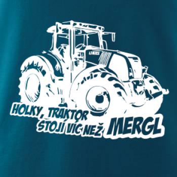 Holky, traktor stojí víc než mergl