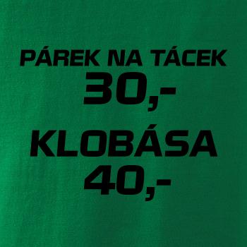 Párek na tácek a klobása
