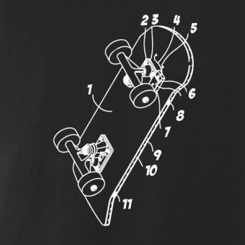 Skateboard nákres prkna