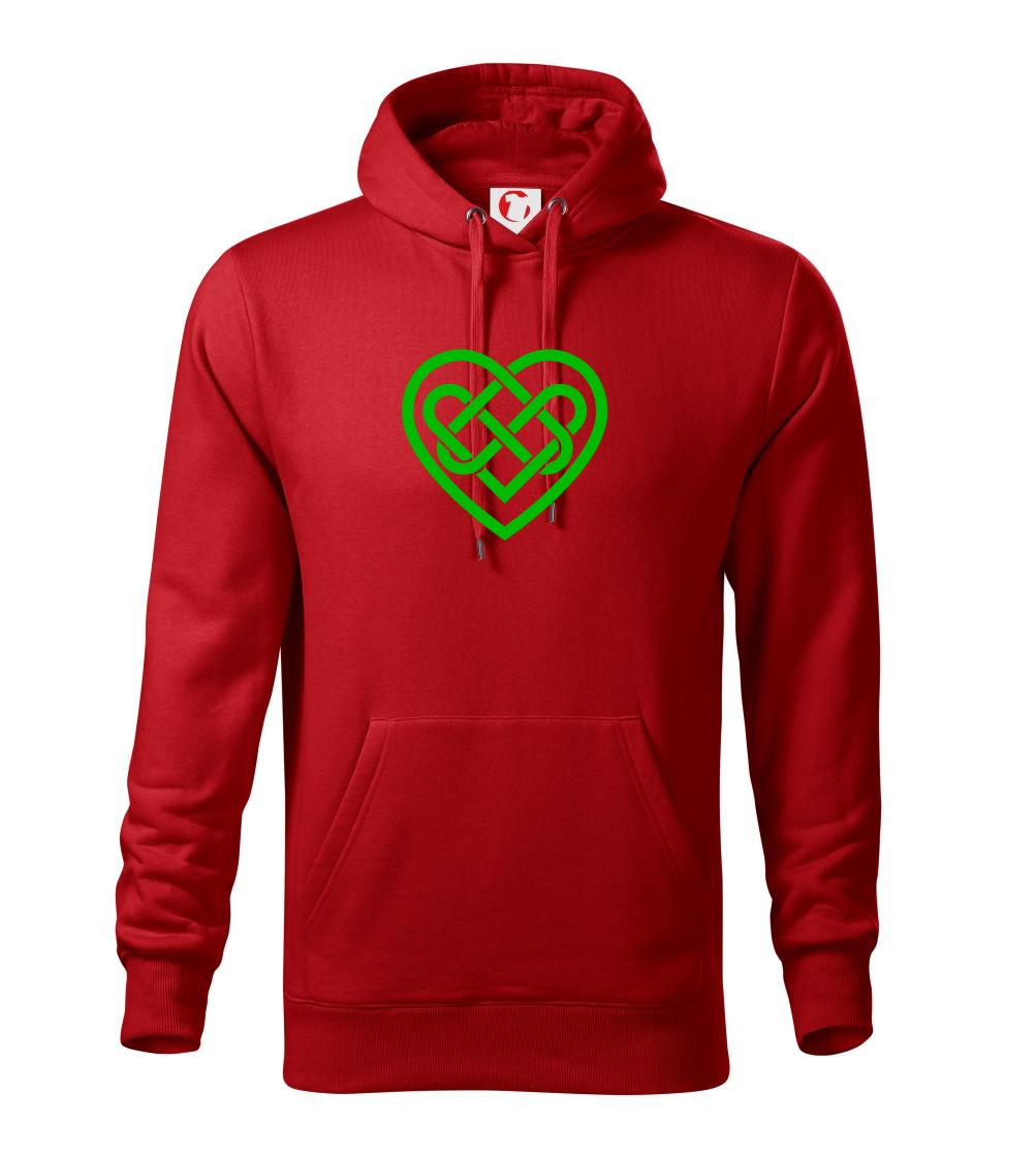 Keltský uzel srdce - Mikina s kapucí hooded sweater