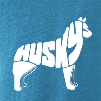 Husky - text v těle