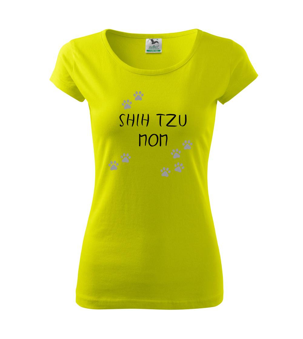 Shih-tzu mom (Reflexní tlapky) - Pure dámské triko